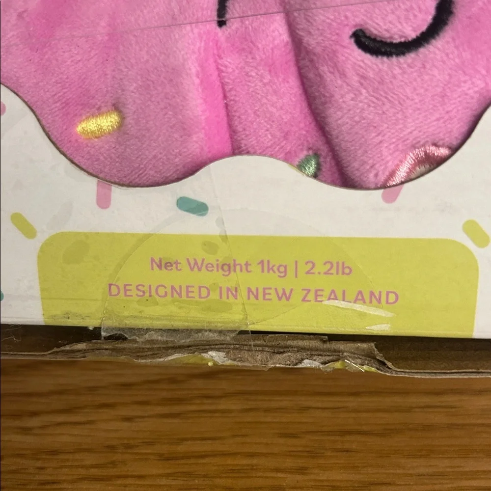 Strawberry donut plush weighted friend 2.2LB